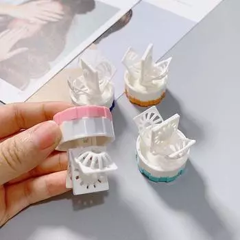 Прозрачный очиститель для контактных линз Футляр для контактных линз Очиститель для контактных линз Чистящее устройство зелёный