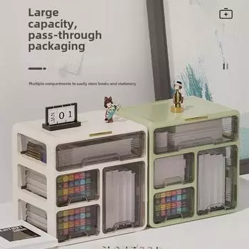 Прозрачный органайзер для ящиков большой вместимости: Хранение лекарств, канцелярских товаров и всякой всячины