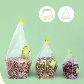 Прозрачный пакет для хранения Zip-Lock Bag Keep Fresh Bag Герметичный пластиковый контейнер для путешествий Кемпинга Мешки для хранения продуктов Кухонные принадлежности