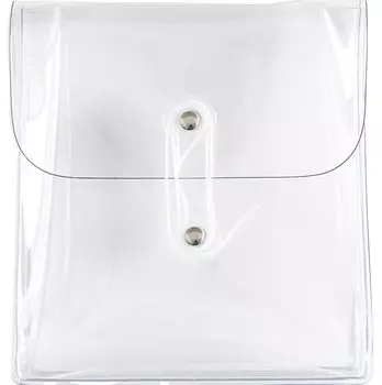 Прозрачный пенал для карандашей, многоразовый корейский чехол для разных товаров, прозрачный мини-размер [Donary] (просто) чистый