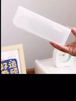 Прозрачный пенал для ручек с застежкой-пряжкой — вместительный, портативный органайзер, идеально подходит для школьных принадлежностей