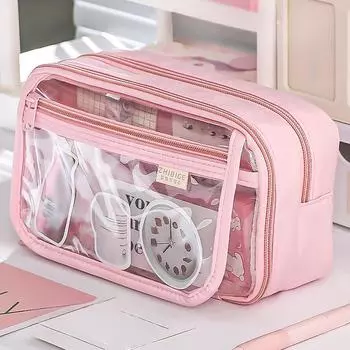 Прозрачный пенал Lnstagram Style Niche Powerable Candle Box Хорошее качество для учеников начальной школы мальчиков и девочек