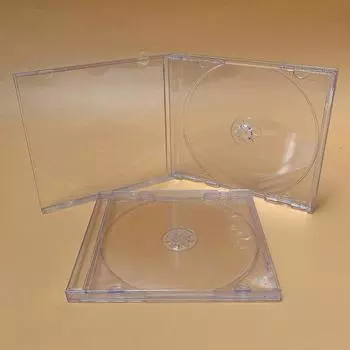 Прозрачный пластиковый цельный футляр для диска Readstar, 1 шт., чехол для компакт-диска, утолщенный компакт-диск