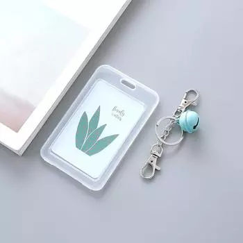 Прозрачный пластиковый держатель для карт с героями мультфильмов, набор для ключей с рукавами, банковская карта, удостоверение личности, держатель для автобусных карт, сумка Cactus series