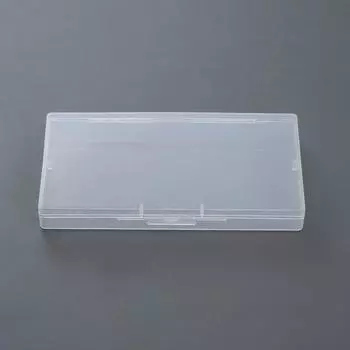 Прозрачный пластиковый контейнер для хранения ювелирных изделий, шкатулка для бусин, сережек, шкатулка для драгоценностей 15*8.1*1.8cm