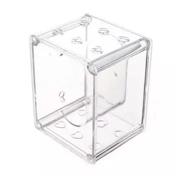 Прозрачный пластиковый квадратный держатель для хранения умных электронных часов, защитная коробка для дисплея для студенческих подарков прозрачный