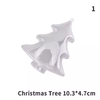 Прозрачный пластиковый шар. Прозрачные пластиковые шары для рукоделия, безделушки для рождественского декора.