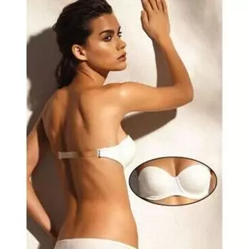 Прозрачный поддерживающий бюстгальтер без бретелек для спины Pierre Cardin