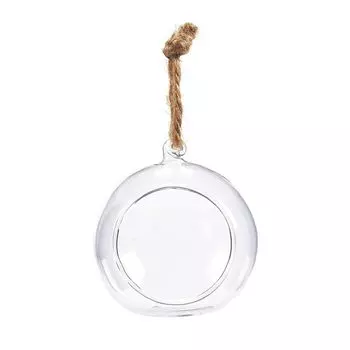 Прозрачный подвесной подсвечник-шар, стеклянный контейнер-шар для растений, подвесные стеклянные вазы, декор для дома 8cm