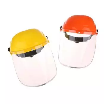 Прозрачный полнолицевой защитный щиток для ПК, защитная маска для глаз, защитная маска для глаз, мотоциклетная маска для лица, оборудование оранжевый