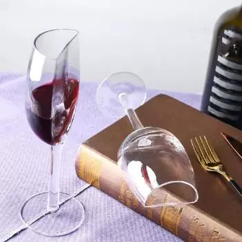 Прозрачный полубокал для вина 140 мл хрустальный стеклянный стакан портативный полубокал для вечеринки Wine glass