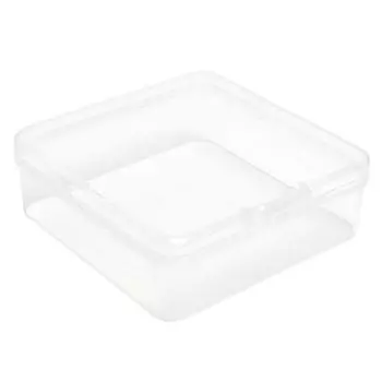 Прозрачный простой ящик для хранения, квадратный ящик для мелких предметов, контейнер для ювелирных изделий, бусин, ящик для рыболовных инструментов, органайзер для всякой всячины onesize