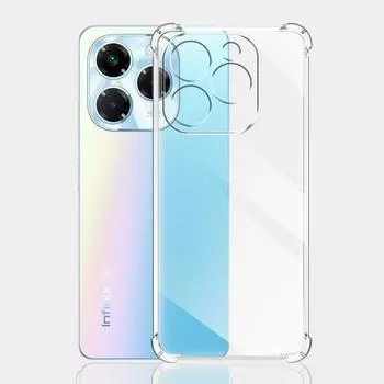 Прозрачный противоударный чехол Airbag для Infinix Note 40X 5G Мягкий силиконовый чехол для телефона Infinix Note 40X 5G Защитный чехол Crystal Fundas -Infinix Note 40X 5G