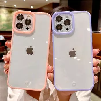 Прозрачный противоударный чехол-бампер для телефона Iphone 13 11 12 Pro Max Xs Max Xr X Xs 13pro 11, мягкая акриловая задняя крышка для защиты камеры For iPhone XS