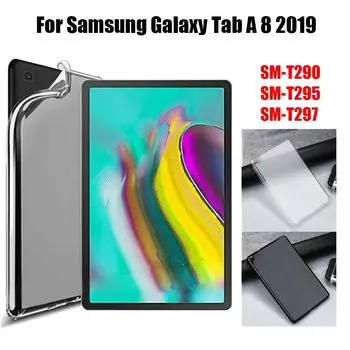 Прозрачный противоударный чехол для Samsung Galaxy Tab A 8,0 2019 SM-T290 T295 T297, 8-дюймовый мягкий чехол из ТПУ, защитный чехол для планшета белый