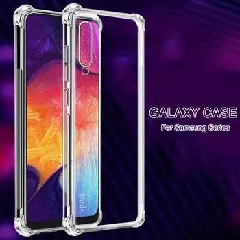 Прозрачный противоударный чехол для телефона Samsung Galaxy A50 A51 A70 A31 A11 A71 A10 A20E A20 A30 A50S A12 A30S, силиконовая задняя крышка For Galaxy A10E