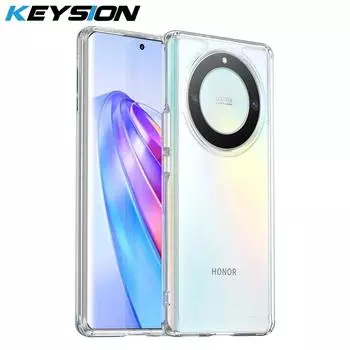 Прозрачный противоударный чехол KEYSION для Honor X9A 5G X8A X7A Magic 5 Lite, прозрачный силиконовый чехол из ТПУ для задней панели телефона Honor 70 5G 50 for Honor X9A 5G серый