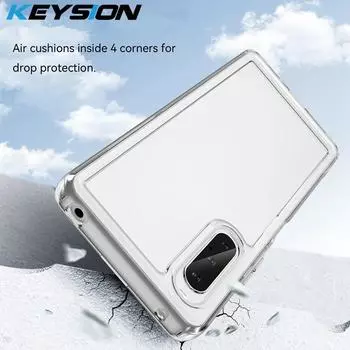 Прозрачный противоударный чехол KEYSION для Sony Xperia 10 В 5 В 1 В, прозрачный мягкий силиконовый чехол из ТПУ для задней панели телефона Sony Xperia 5 В 10 В for Sony Xperia 10 V серый