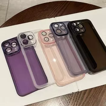 Прозрачный противоударный силиконовый чехол для iPhone 16 15 14 13 12 11 Pro Max 15 Plus XS MAX XR 8 7 Plus Samsung S24 S23 S22 S21 Ultra Plus A53 A14 A54 iPhone X/XS темно-зеленого