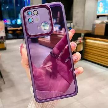 Прозрачный противоударный силиконовый чехол для Redmi Note 12 Pro 5G 11 10 10A A1 Redmi 12 C Xiaomi Poco X5 pro, защитный чехол для камеры Redmi Note12Pro 5G синий