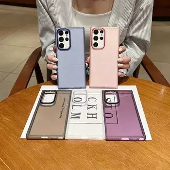 Прозрачный противоударный силиконовый чехол для Samsung S24 S23 S22 S21 Ultra Plus FE A53 A14 A54 A15 A55 iPhone 16 15 14 13 12 11 Pro Max Plus XS MAX XR 8 7 iPhone X/XS темно-зеленого