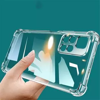 Прозрачный противоударный силиконовый чехол для телефона с подушкой безопасности для Xiaomi Redmi Note 12 Pro 12C 11A Poco X5 Pro 5G 4G, мягкая задняя крышка из ТПУ For Xiaomi Poco X5 Pro 5G