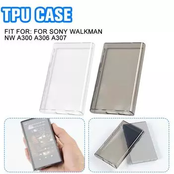 Прозрачный/прозрачный черный защитный чехол из ТПУ, чехол для Walkman для Sony NW Series A307 A306 A3 Q2L8