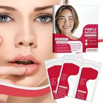 Прозрачный прямоугольный пластырь от прыщей с шипами 48 шт. пластырь от прыщей корректор гидроколлоидный пластырь от прыщей One Size белый