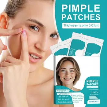 Прозрачный прямоугольный пластырь от прыщей с шипами 20 шт. пластырь от прыщей корректор гидроколлоидный пластырь от прыщей One Size белый