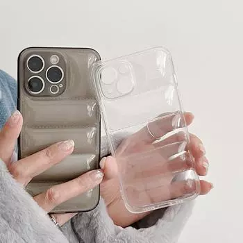 Прозрачный пуховик, чехол для телефона Iphone 13 11 12 14 Pro Max X Xr Xs 7 8 Plus, мягкий силиконовый противоударный чехол, чехол For iPhone 11 Pro