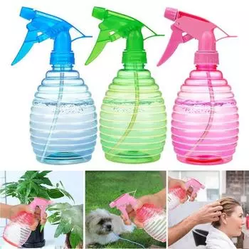 Прозрачный пустой рост растений полив Парикмахерский триггер спрей Парикмахерская бутылка зелёный