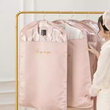 Прозрачный пылевой мешок для одежды Атласный пылевой чехол для одежды Пылезащитный чехол для одежды Костюмы Пылезащитный протектор Чехлы для одежды