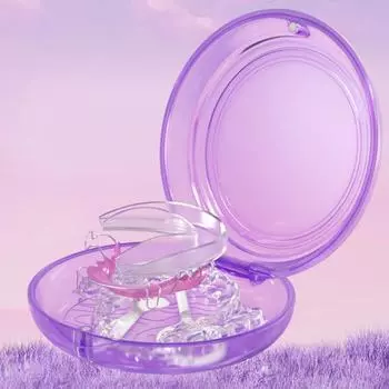 Прозрачный ящик для хранения брекетов, пыленепроницаемый, влагостойкий, с магнитной застежкой, герметичный чехол-фиксатор, чехол для капы, инструмент для удаления фиксатора и контейнер для щеток синий