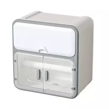 Прозрачный ящик для хранения для ванной комнаты, сильная несущая способность, органайзер для хранения в ванной комнате