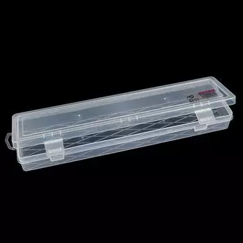 Прозрачный ящик для хранения карандашей для рисования, футляр для хранения кистей для рисования, 34,3X8,8X3,8 см, пластиковый контейнер для акварельных ручек, органайзер для инструментов для рисования
