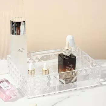 Прозрачный ящик для хранения косметики, ящик для рабочего стола, средства по уходу за кожей, комод, губная помада для общежития, акриловая полка для хранения прозрачный