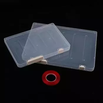 Прозрачный ящик для хранения накладных ногтей, пылезащитный органайзер для типсов, сезонный ящик для демонстрации накладных ногтей, инструменты для акрилового дизайна ногтей 1
