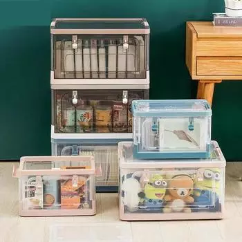 Прозрачный ящик для хранения очень большой ящик для хранения домашней одежды, одеяла, спальни, гостиной, детских игрушек, очень большой ящик для хранения 36*23*23.5CM белый