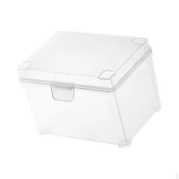 Прозрачный ящик для хранения с крышкой, держатель для карточек, органайзер, легкие пылезащитные принадлежности