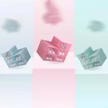 Прозрачный ящик для обуви, штабелируемый ящик для хранения мелочей, стеллаж-органайзер, распродажа товаров прозрачный