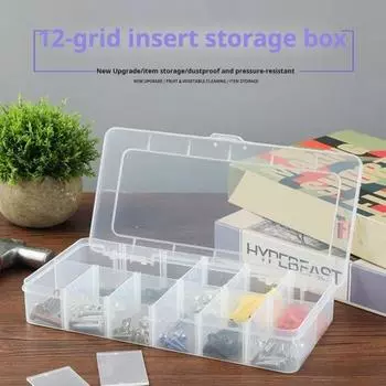 Прозрачный ящик для рыболовных приманок 6/15/18 сеток съемный перегородка водонепроницаемый прочный портативный рыболовный A