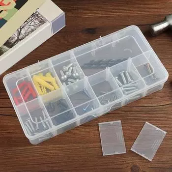 Прозрачный ящик для рыболовных приманок 6/15/18 сеток съемный перегородка водонепроницаемый прочный портативный рыболовные приманки аксессуары инструменты органайзер кейс для хранения A
