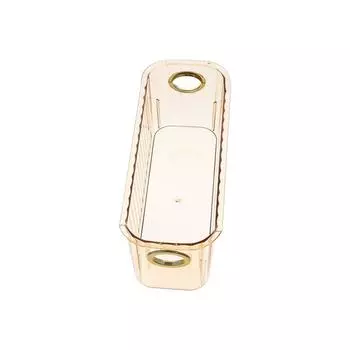 Прозрачный роскошный настольный ящик для хранения косметики, водонепроницаемый узкий ящик для хранения закусок зелёный