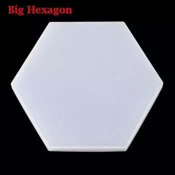 Прозрачный ручной работы крафт кристальный клей инструмент для нанесения капель подставка под чашку форма эпоксидные силиконовые формы Big Hexagon
