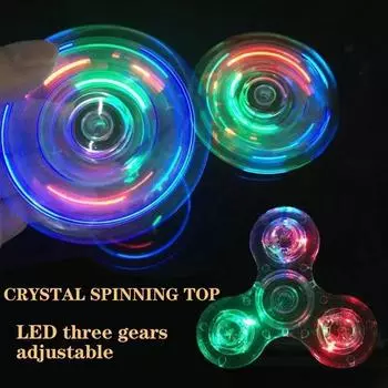 Прозрачный ручной счетчик тревоги, красочный уменьшенный ручной светильник, светодиодный счетчик, игрушка для снятия стресса прозрачный