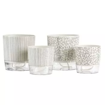 Прозрачный самополивающийся горшок для растений с контейнером для воды Зеленые растения Ленивый цветочный горшок Домашний декор для бонсай Кашпо Садовые принадлежности