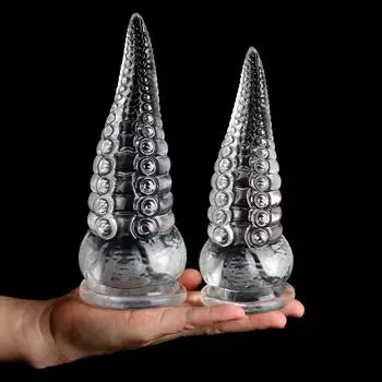 Прозрачный щупальце осьминога с присоской, мягкая секс-игрушка, большой фаллоимитатор, реалистичный пенис, фистинг, ремень на члене, ТПЭ S