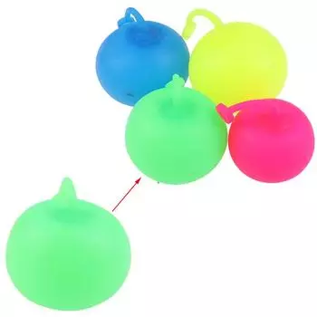 Прозрачный шарик для надувания с водой, прозрачный шарик для надувания Tpr, ракетка для надувания воздушных шаров 40cm розовый