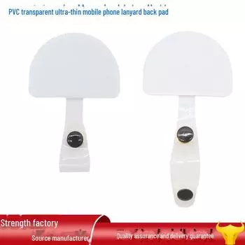 Прозрачный шнурок с защитой от потери, пряжкой для карт и зажимом для телефона для задней крышки