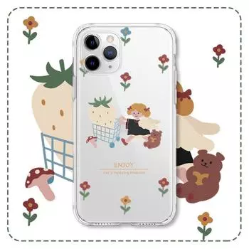 Прозрачный силиконовый чехол для Xiaomi 10, Apple XS Max и 15 с мультяшным дизайном iPhone 13 Pro Max прозрачный